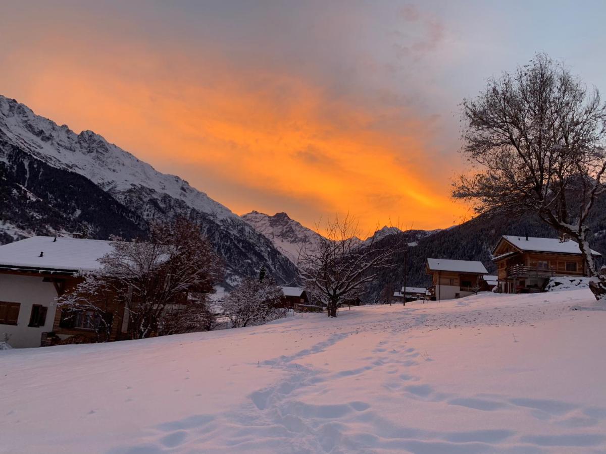 Aux Grands-Vergers Lägenhet Bruson Exteriör bild